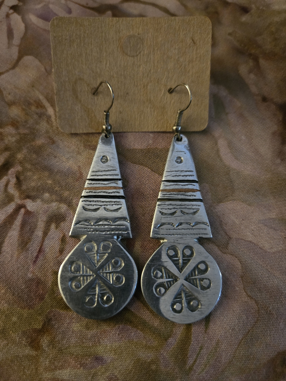 Silver-Tone Geometric Drop Earrings - Women Jewelry
